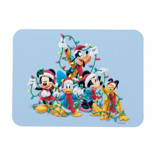Happy Holiday  Mickey  Friends Magnet