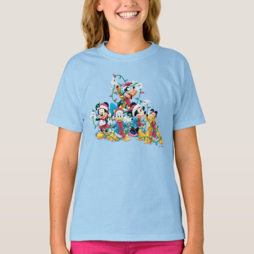 Happy Holiday  Mickey  Friends T_Shirt