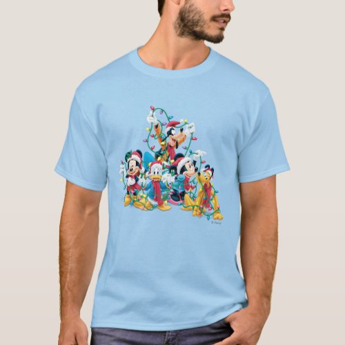 Happy Holiday  Mickey  Friends T_Shirt