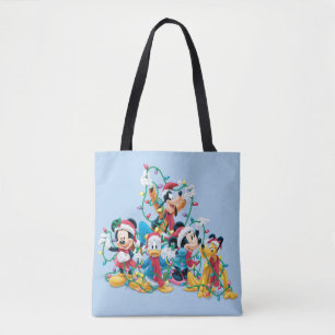 Happy Holiday Mickey & Friends Tote Bag