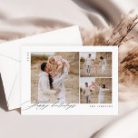 Happy Holiday Minimal Family Photo Christmas Card<br><div class="desc">Introducing our "Minimalist Family Portrait Cute Baby Christmas Holiday Card" – the perfect way to share the joy of the season with your loved ones. This card features a modern and minimalist design, allowing your adorable baby's photo to shine as the centerpiece. The handwritten script adds a personal touch to...</div>