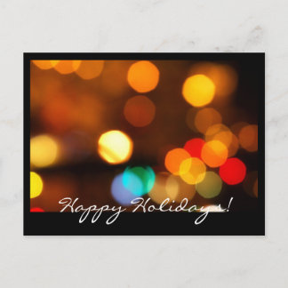 happy holiday postcard