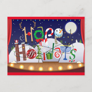 Happy holiday postcard