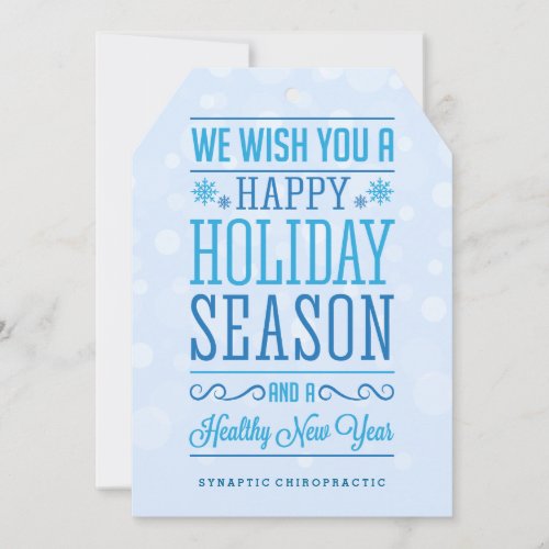 Happy Holiday Season Corporate Healthcare Cards