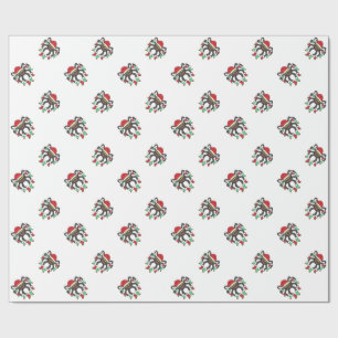 Happy Holiday Spider Gift Wrap Paper