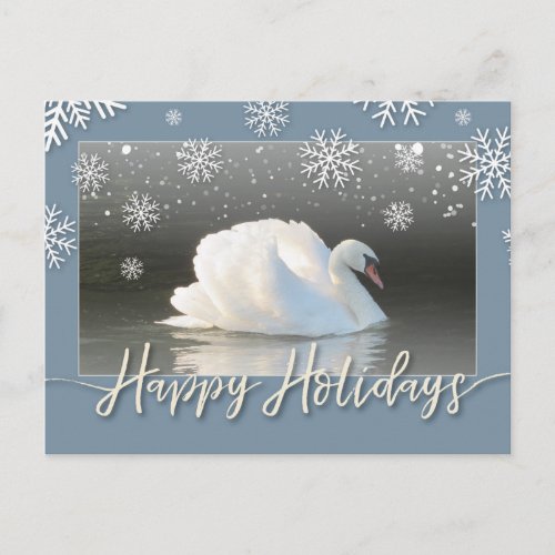 Happy Holiday Swans Card