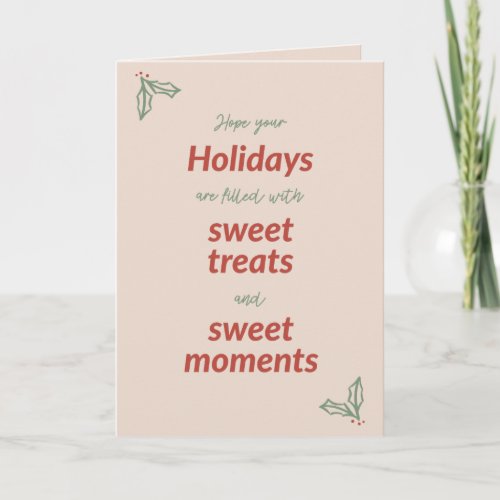 Happy Holiday Sweet Holiday Card