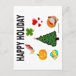 HAPPY HOLIDAY T-SHIRTS AND GIFTS POSTCARD
