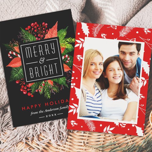 Happy Holiday Wishes Merry Bright Christmas Photo