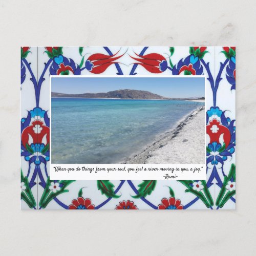Happy Holiday With memories and Rumi Quotes Postcard