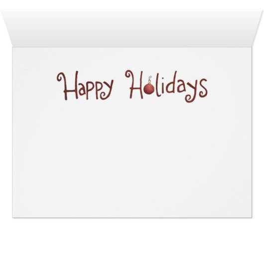 Happy Holidays (Inside Horizontal (Bottom))