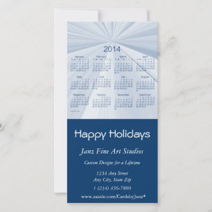 Happy Holidays 2014 Business Calendar Holiday Card