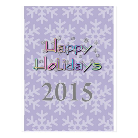 happy holidays 2015 postcard