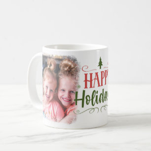 Happy Holidays 2 Photo Holiday Coffee Mug