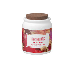 HAPPY HOLIDAYS Abstract Stars Candy Jar