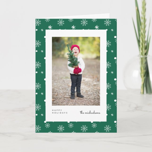 HAPPY HOLIDAYS | Add Your Photo Holiday Card (Front)