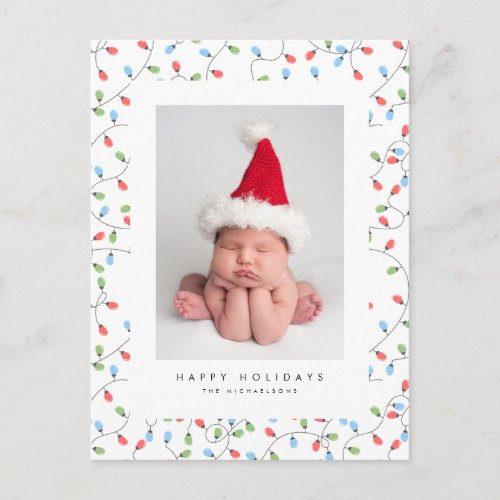 HAPPY HOLIDAYS  Add Your Photo Postcard