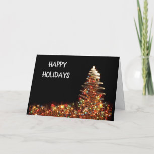 HAPPY HOLIDAYS AND A HAPPY NEW YEAR HOLIDAY CARD
