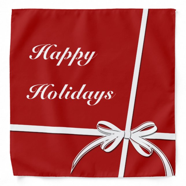 Happy Holidays Bandana (Front)