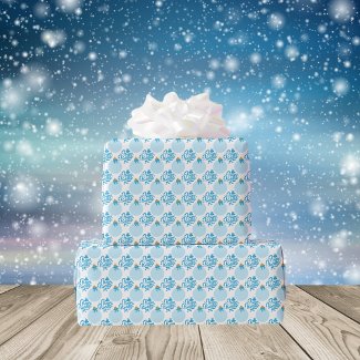 Happy Holidays Bauble Ornament Blue