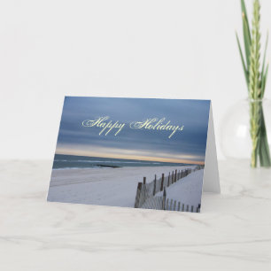 Happy Holidays Beach Card