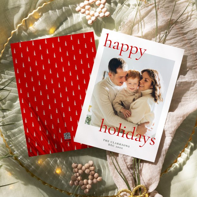  Happy Holidays Bold & Classic Holiday Card (Creator Uploaded)