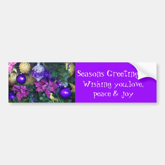 Happy Holidays_ Bumper Sticker (Front)