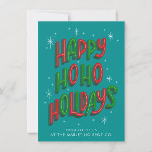 Happy Holidays Business Christmas Card