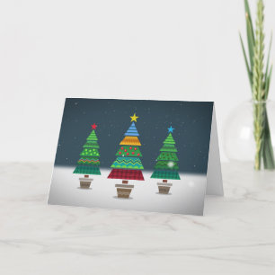 **HAPPY HOLIDAYS** BUSINESS CHRISTMAS HOLIDAY CARD