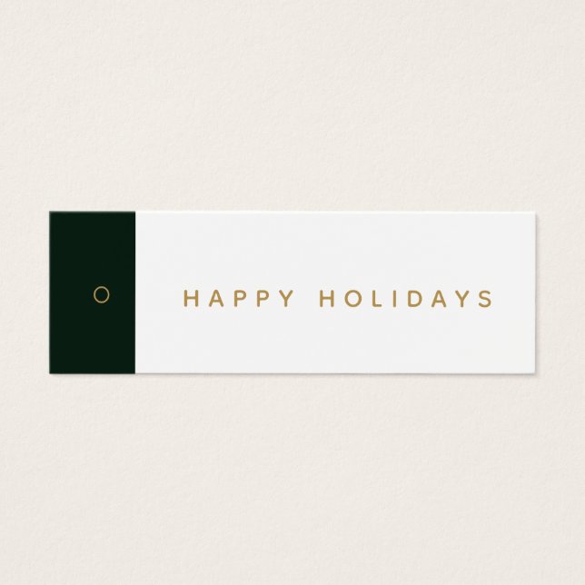Happy Holidays Business Clothing Hang Tag (Front)