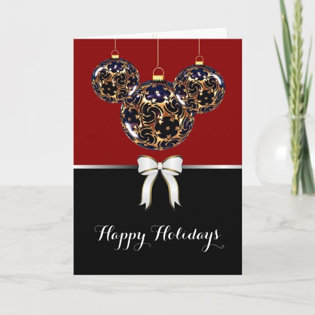 Happy Holidays Business/Corporate - Ornaments Holiday Card (Front)