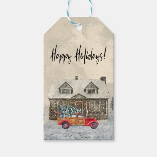 Happy Holidays Business Customer Clients Gift Tags