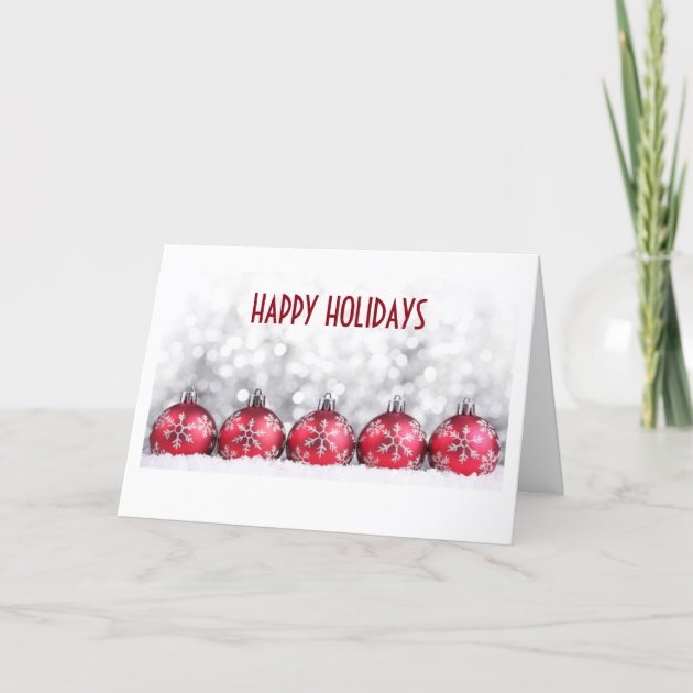 HAPPY HOLIDAYS BUSINESS STYLE HOLIDAY CARD