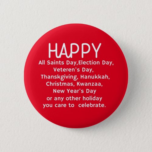 Happy Holidays Button