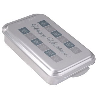Happy Holidays cake pan