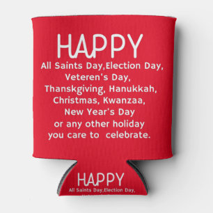 Happy Holidays Can Cooler