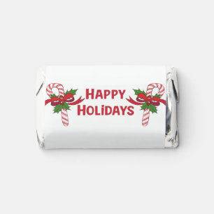 Happy Holidays Candy Cane Christmas  Hershey's Miniatures