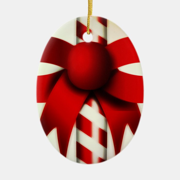 Happy Holidays Candy Cane Christmas Ornaments