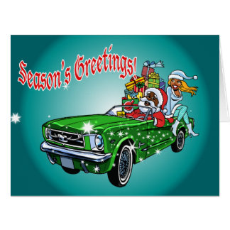 African American Santa Cards | Zazzle