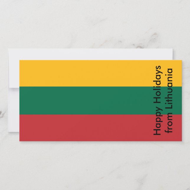 Happy Holidays card from Lithuania (Front)