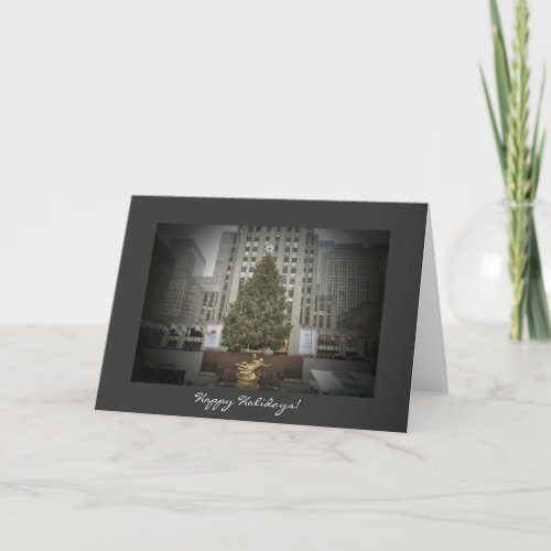 Happy Holidays Card _ Rockefeller Center Tree