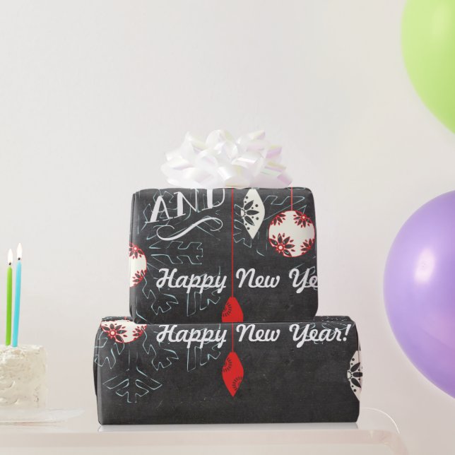 Happy Holidays Chalkboard Christmas Wrapping Paper (Party Gifts)