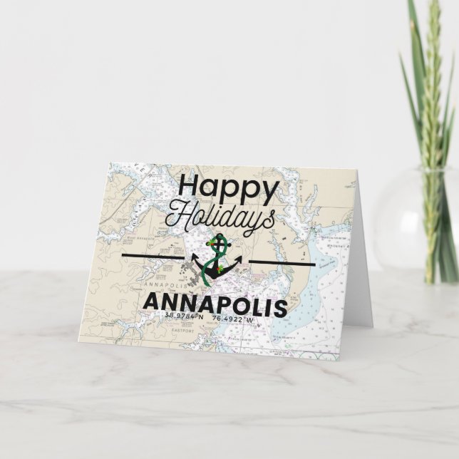 Happy Holidays Chart- Annapolis Holiday Card (Front)