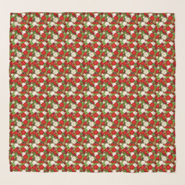 Happy Holidays Chiffon Scarf (Front)