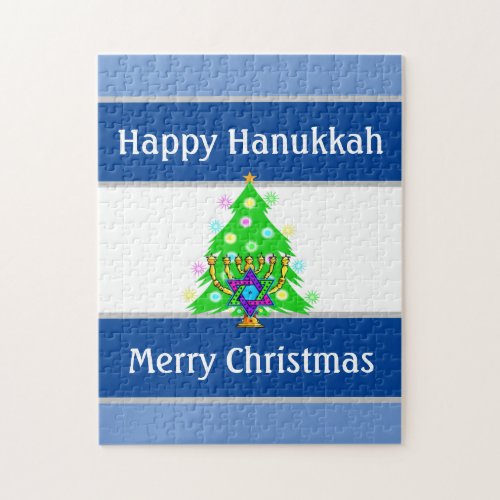 Happy Holidays Christmas and Hanukkah   Jigsaw Puzzle