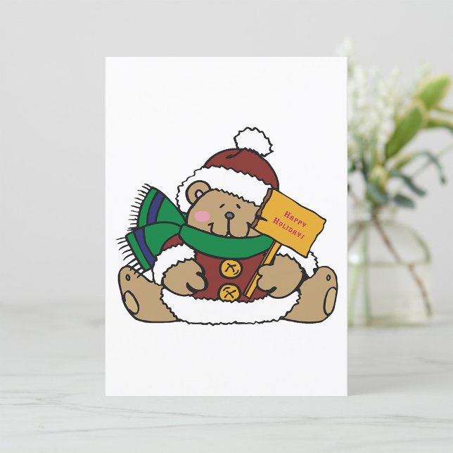 Happy Holidays Christmas Bear Invitation (Creator Uploaded)