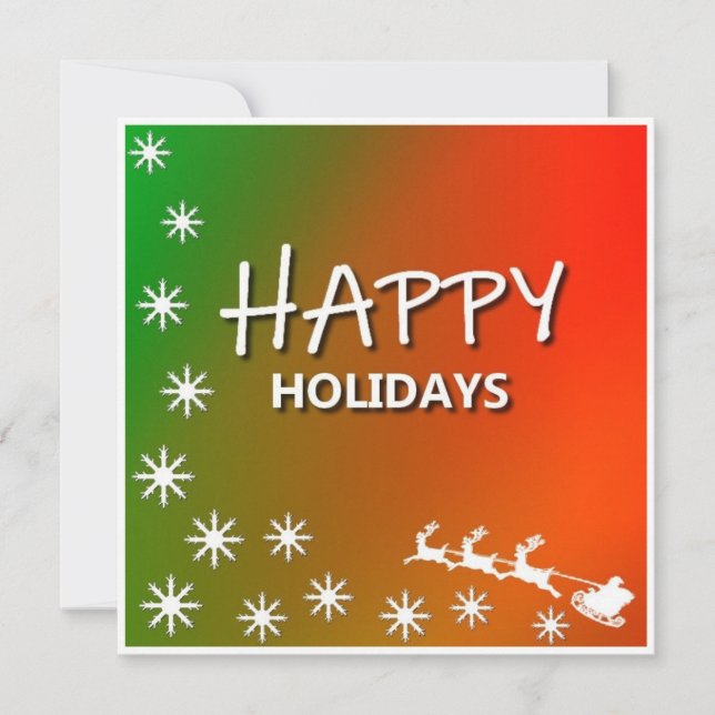 Happy Holidays-Christmas card (Front)