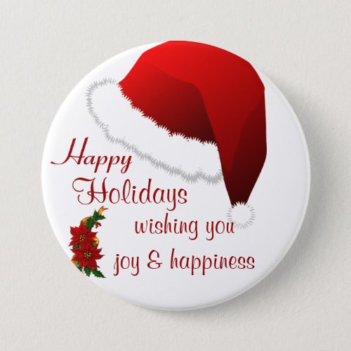 Happy holidaysChristmas Cheers 2_ Pinback Button