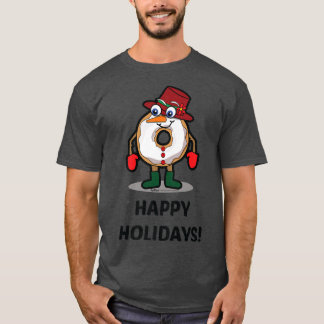 Happy Holidays Christmas Donut  T-Shirt