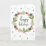 "Happy Holidays" Christmas Greeting Card